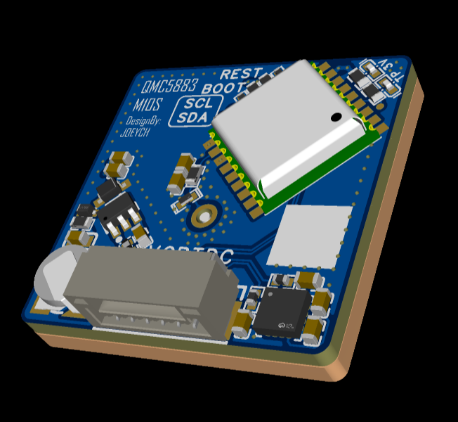 M10S GPS 接收机 3D 仿真图